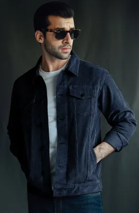 Dark Blue Corduroy Jacket
