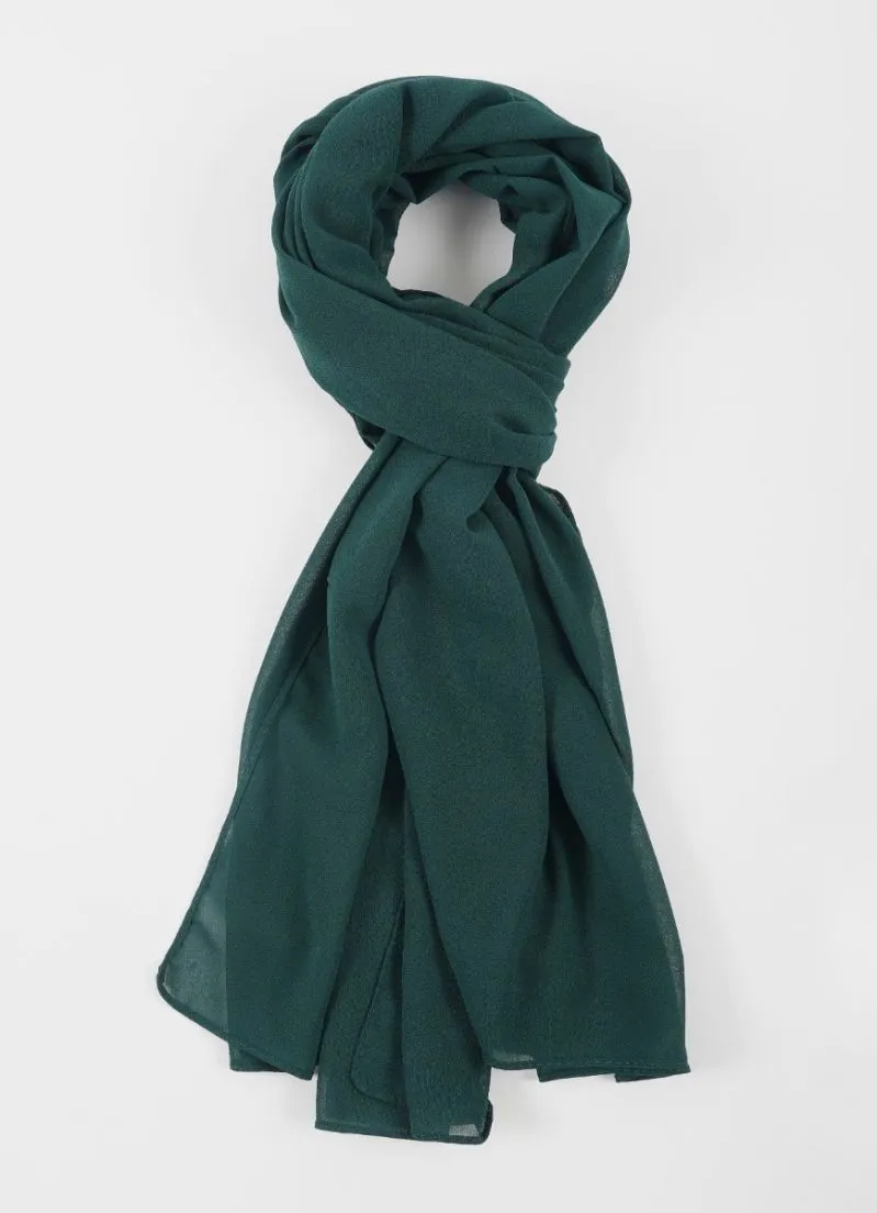 Dark Green Georgette Soft scarf