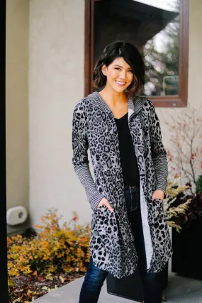 Dark Spot Hooded Cardigan