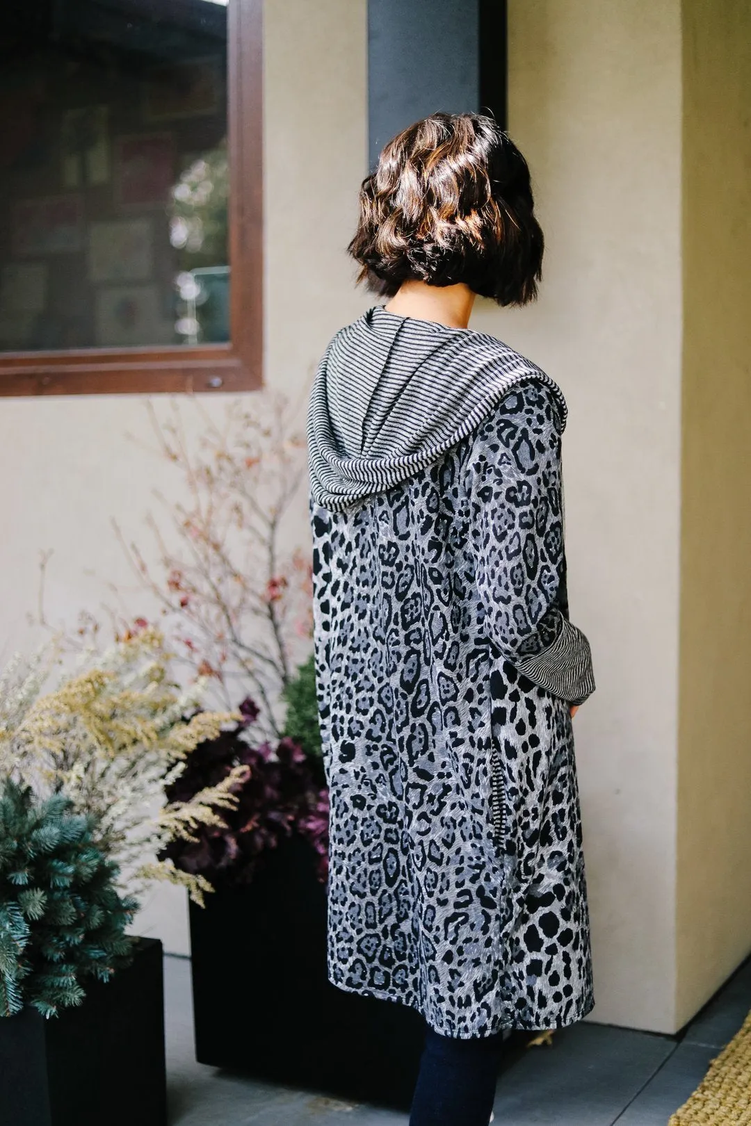Dark Spot Hooded Cardigan