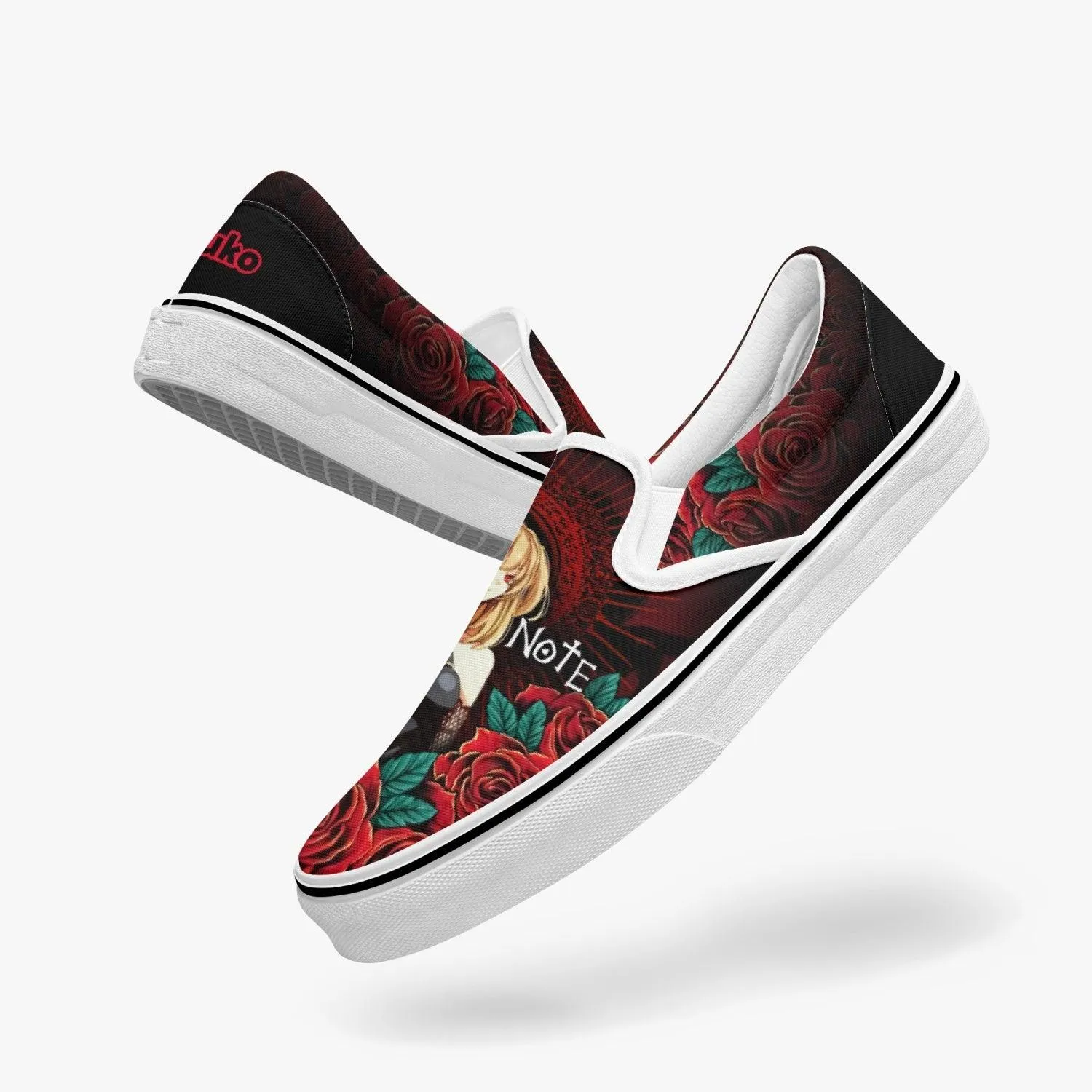 Death Note Misa Amane Deathnote Slip Ons Anime Shoes