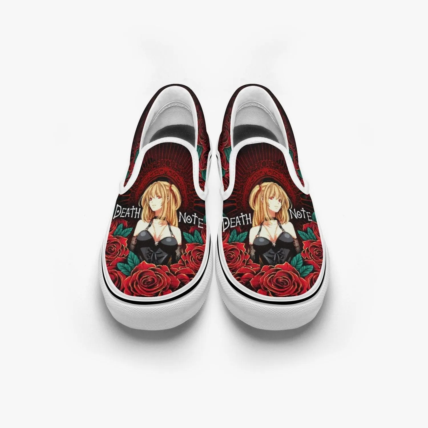Death Note Misa Amane Deathnote Slip Ons Anime Shoes