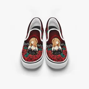 Death Note Misa Amane Deathnote Slip Ons Anime Shoes