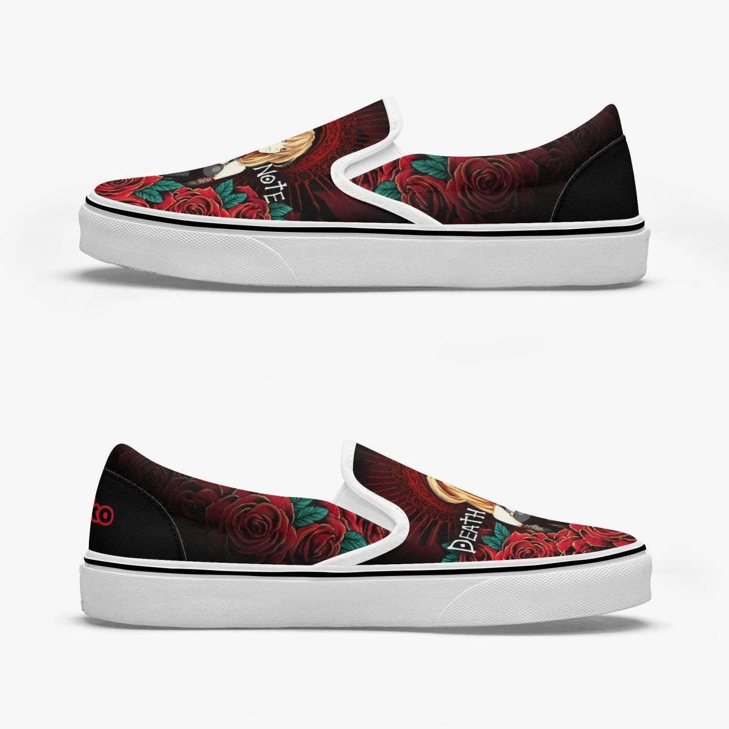 Death Note Misa Amane Deathnote Slip Ons Anime Shoes