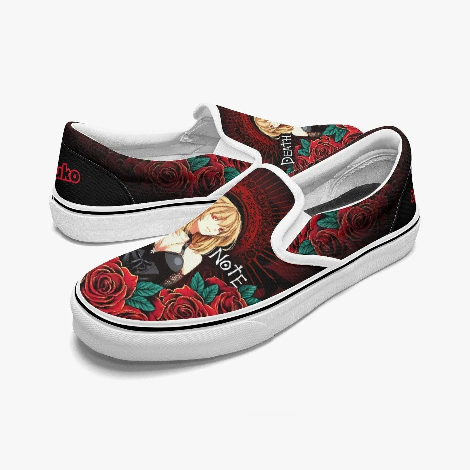 Death Note Misa Amane Deathnote Slip Ons Anime Shoes