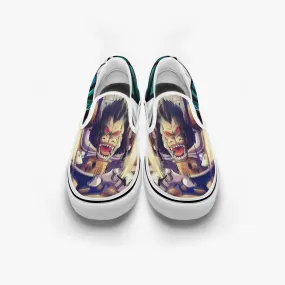 Dragon Ball Z Vegeta Great Ape Slip Ons Anime Shoes