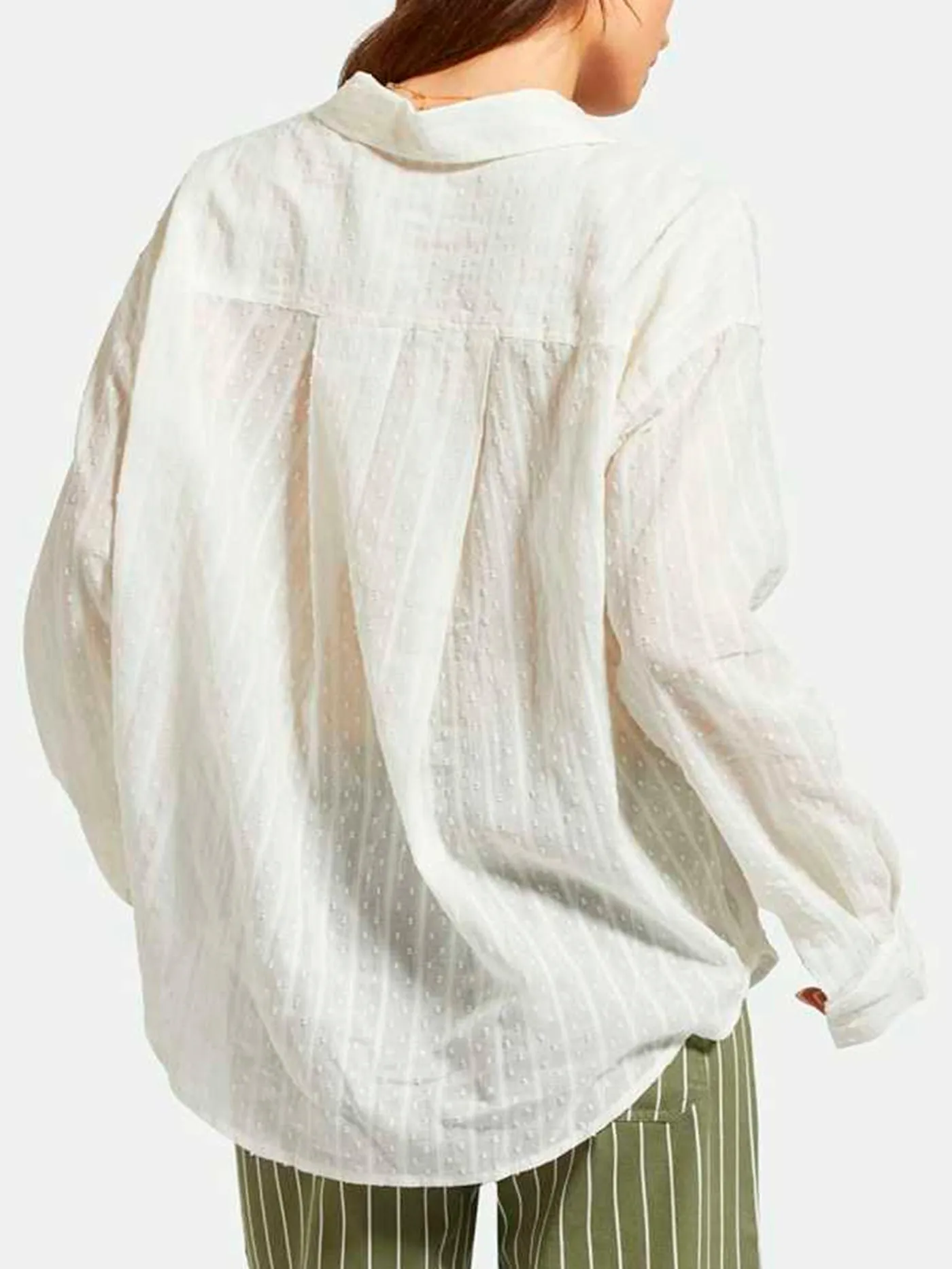 East Side Boxy Long Sleeve Button Down