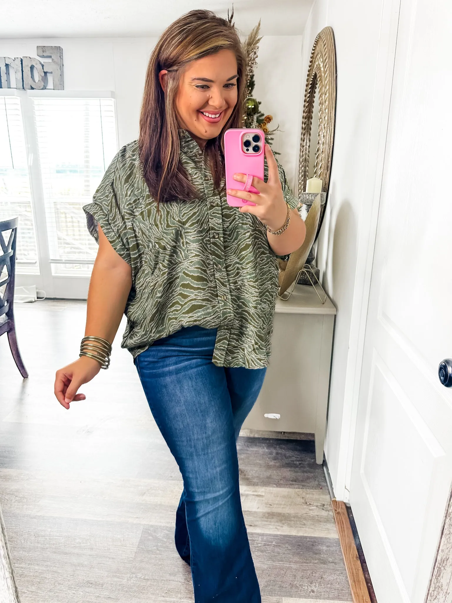 Easy Breezy Animal Print Blouse