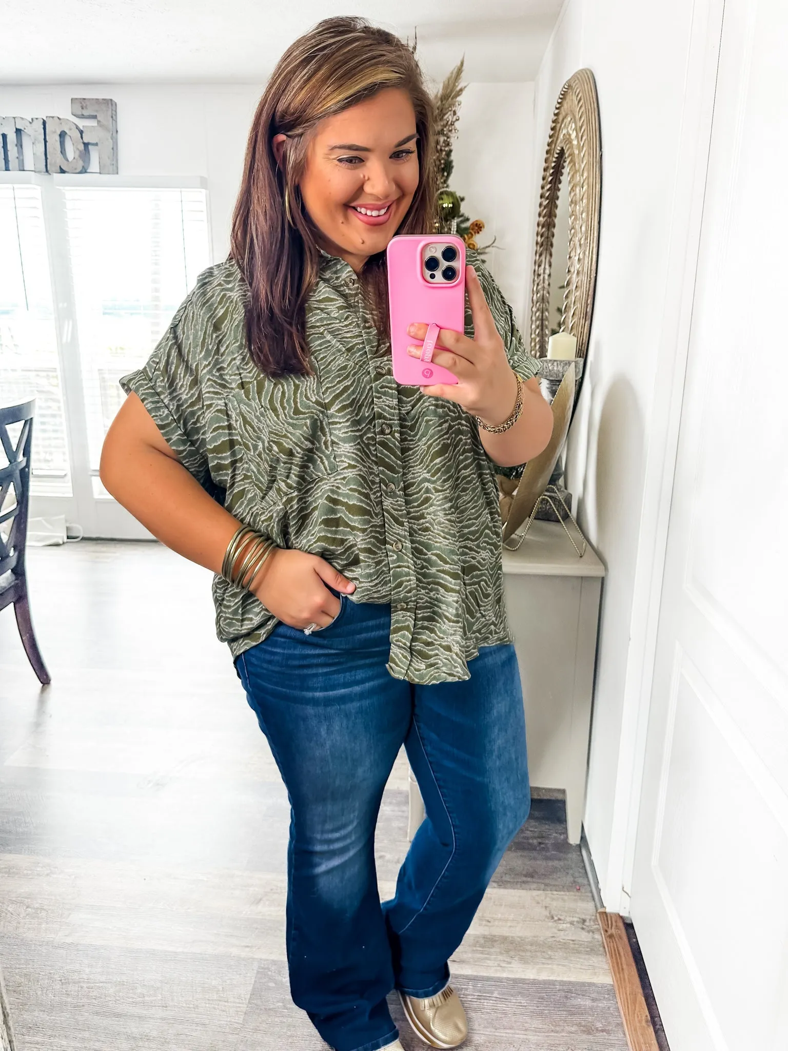 Easy Breezy Animal Print Blouse