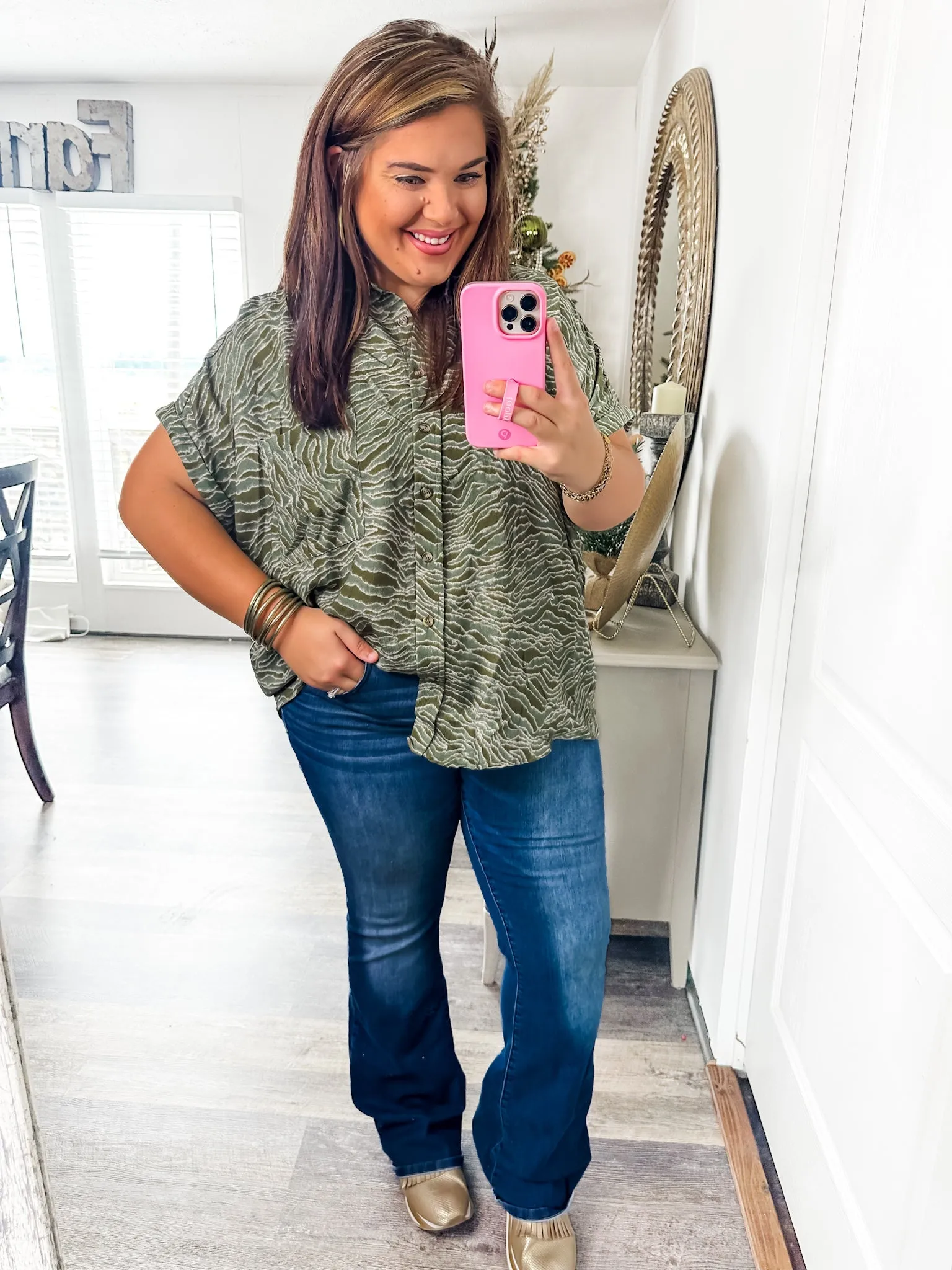 Easy Breezy Animal Print Blouse