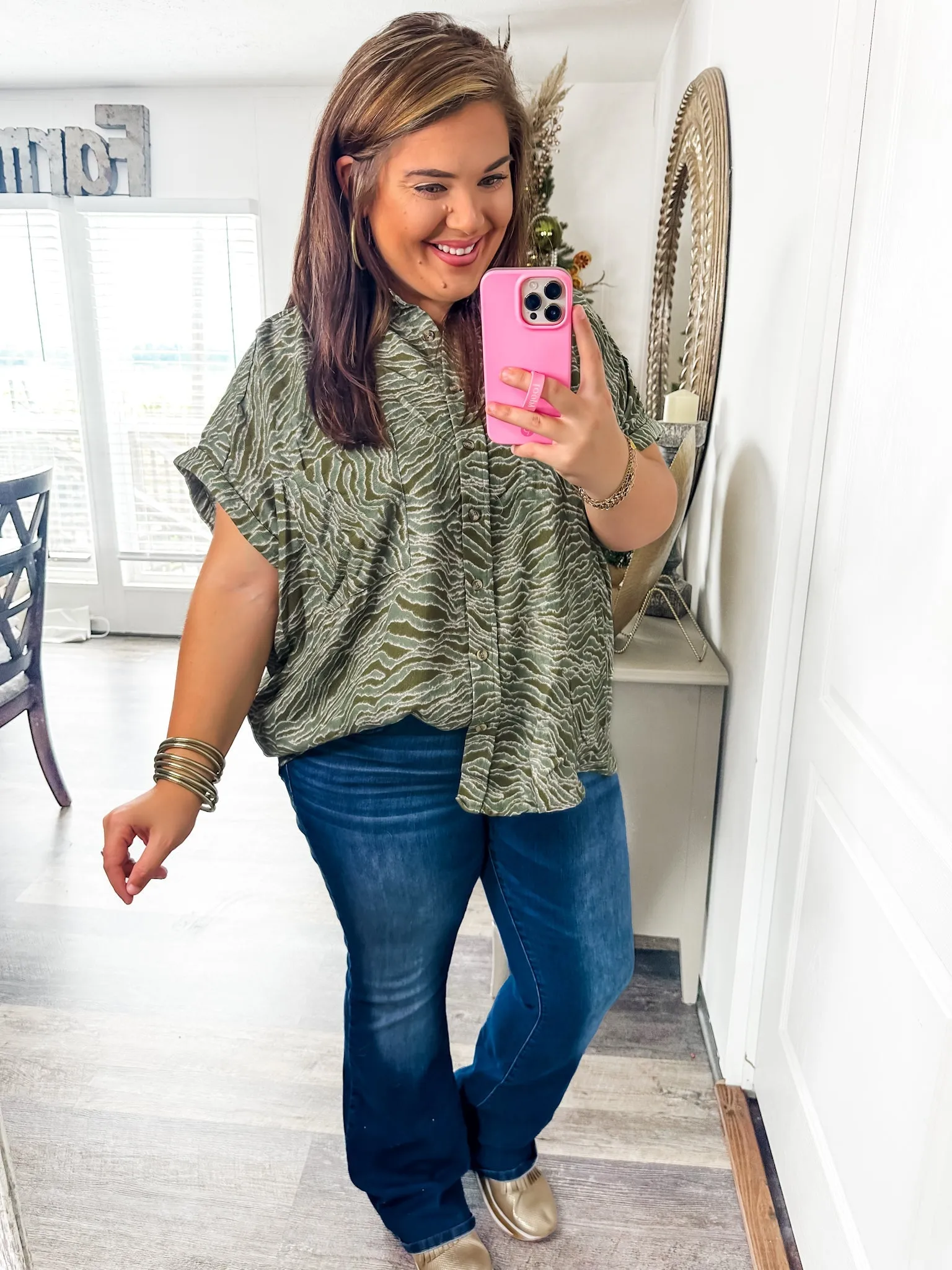 Easy Breezy Animal Print Blouse