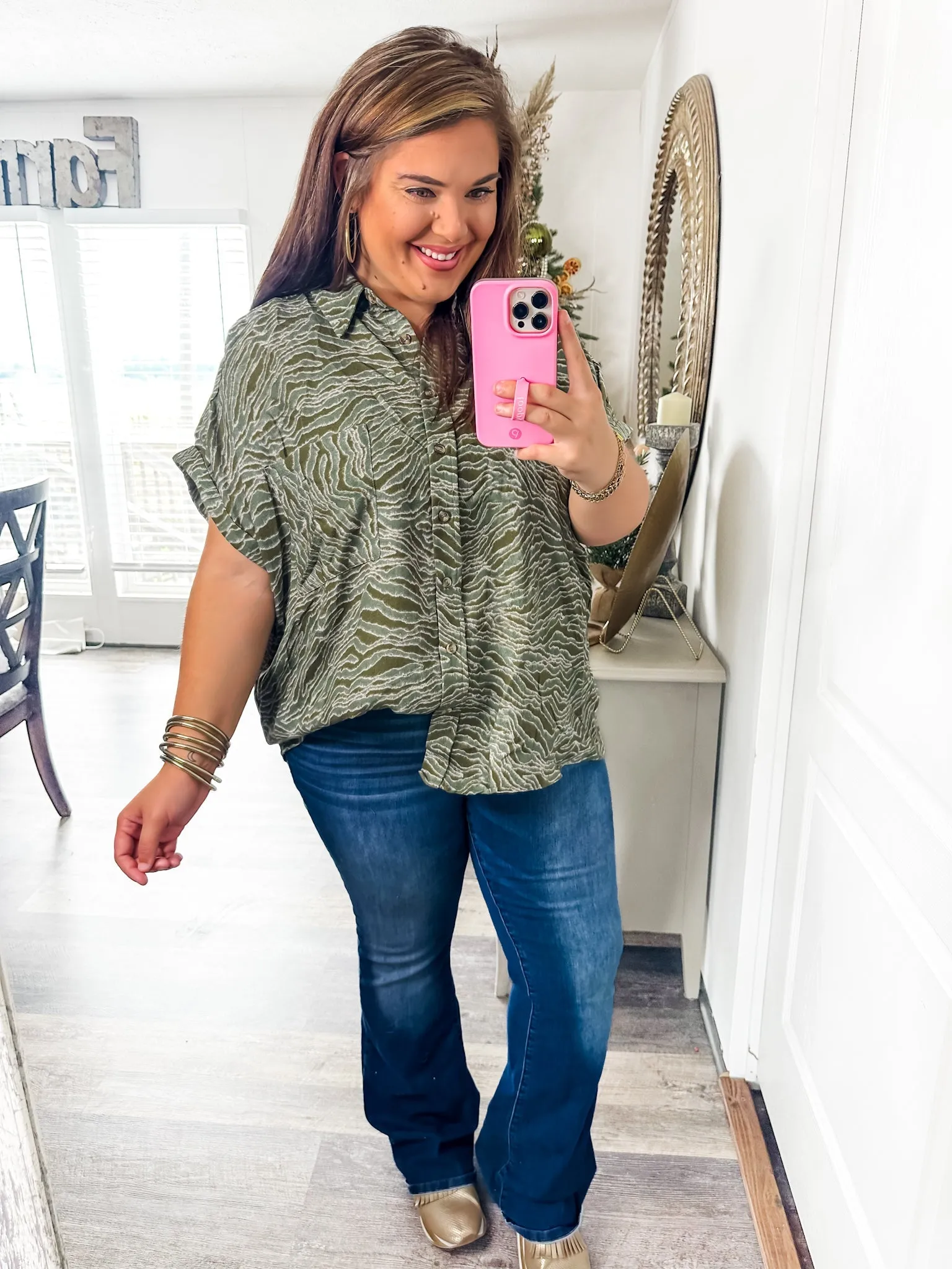Easy Breezy Animal Print Blouse