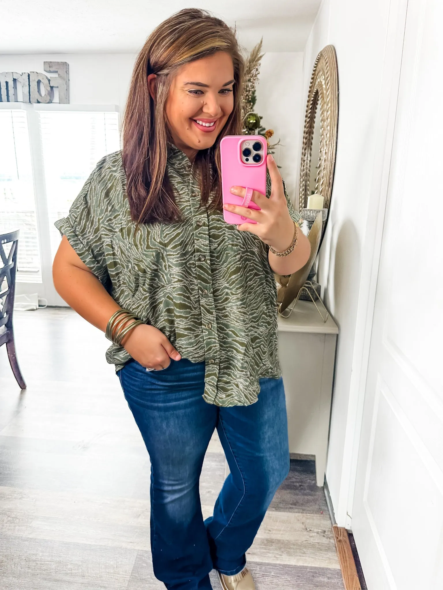 Easy Breezy Animal Print Blouse