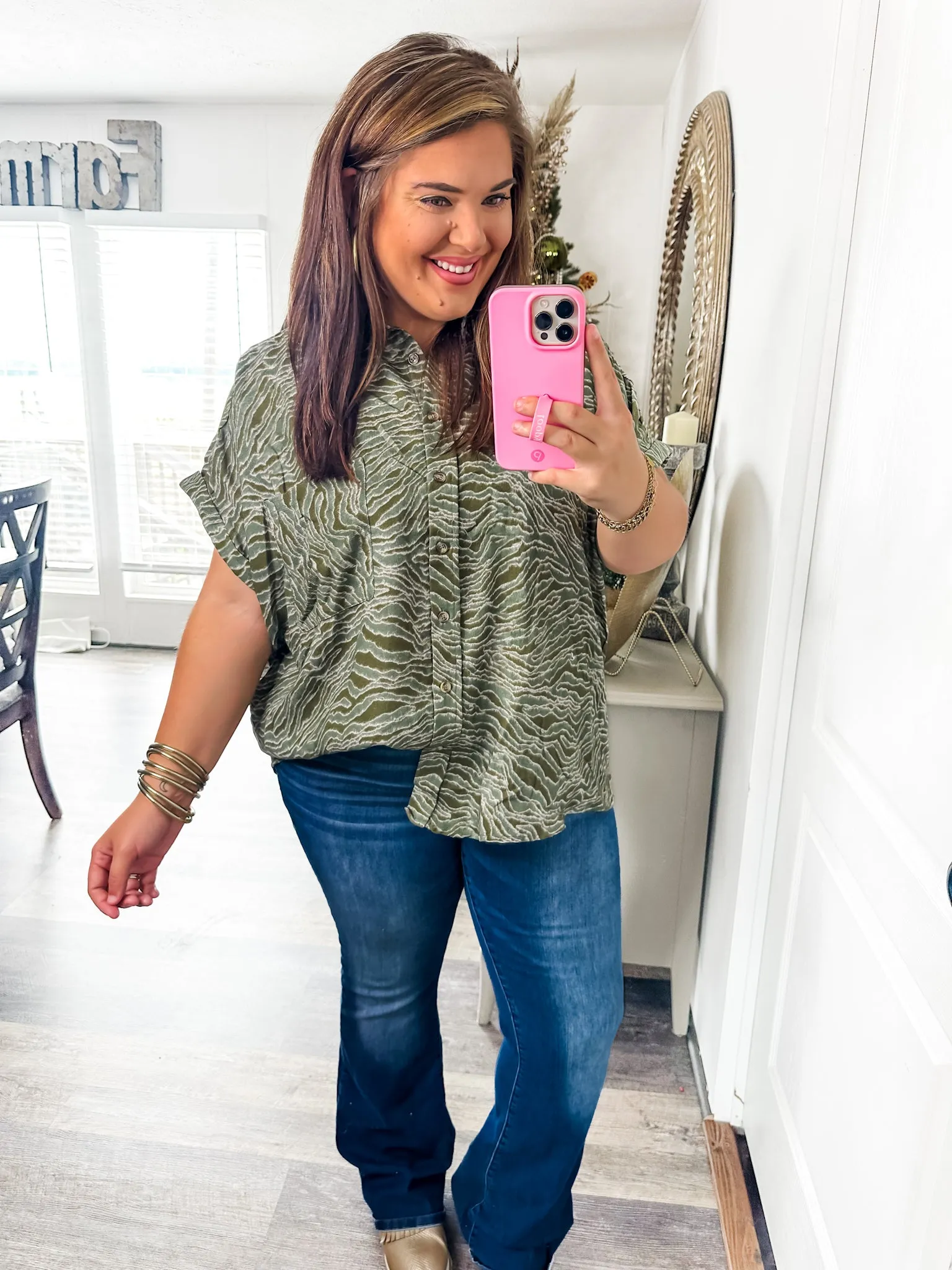 Easy Breezy Animal Print Blouse