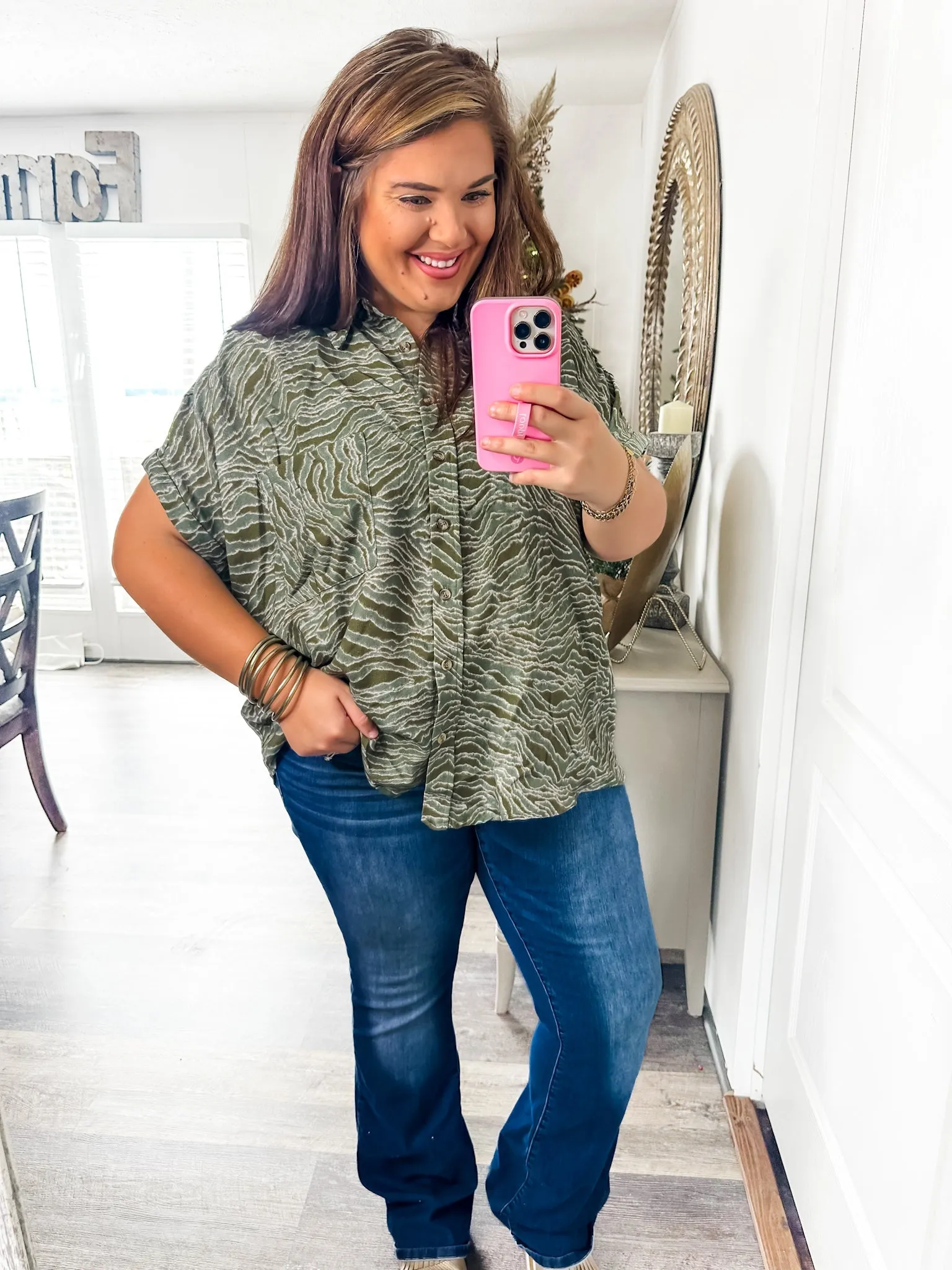 Easy Breezy Animal Print Blouse