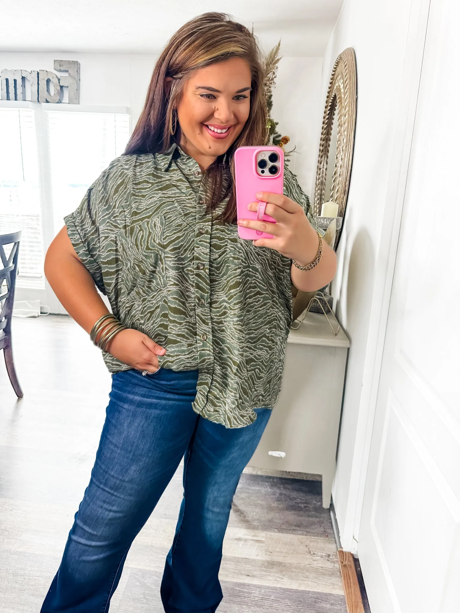 Easy Breezy Animal Print Blouse
