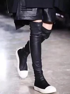 Elegant Black Over-the-Knee Women's Boots – Chic & Comfortable Style