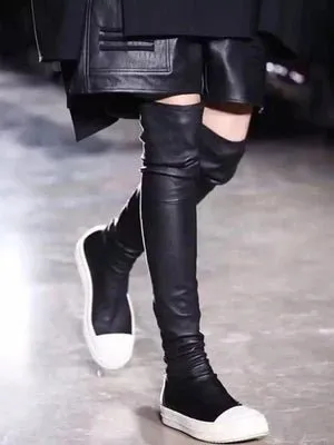 Elegant Black Over-the-Knee Women's Boots – Chic & Comfortable Style