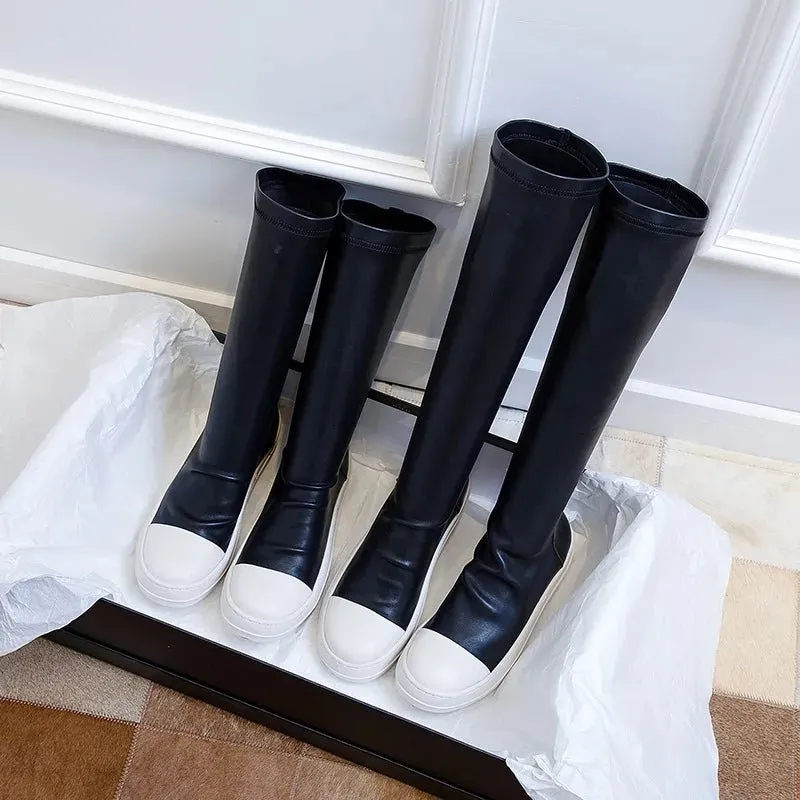Elegant Black Over-the-Knee Women's Boots – Chic & Comfortable Style