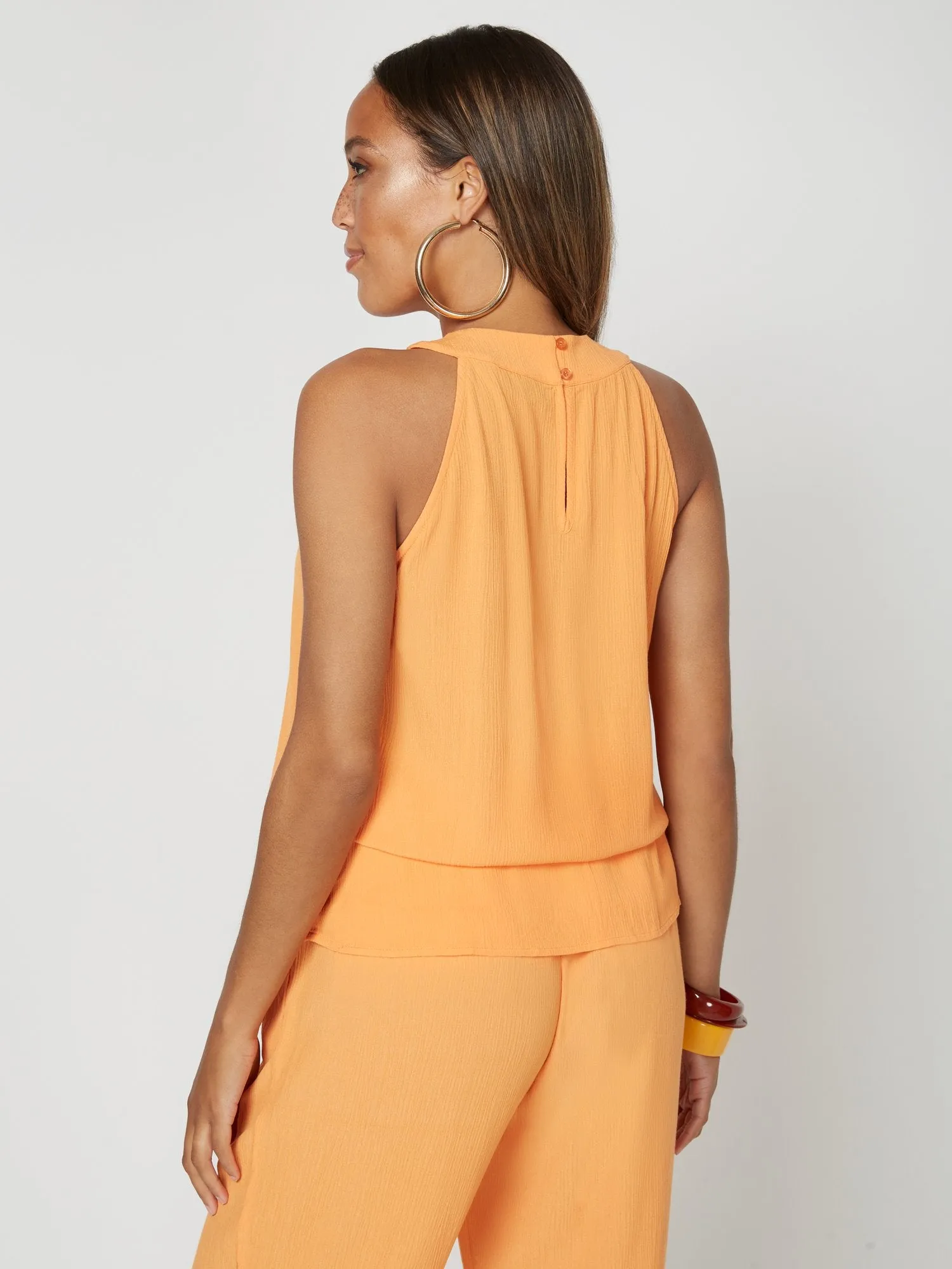 Embellished Tie-Waist Top