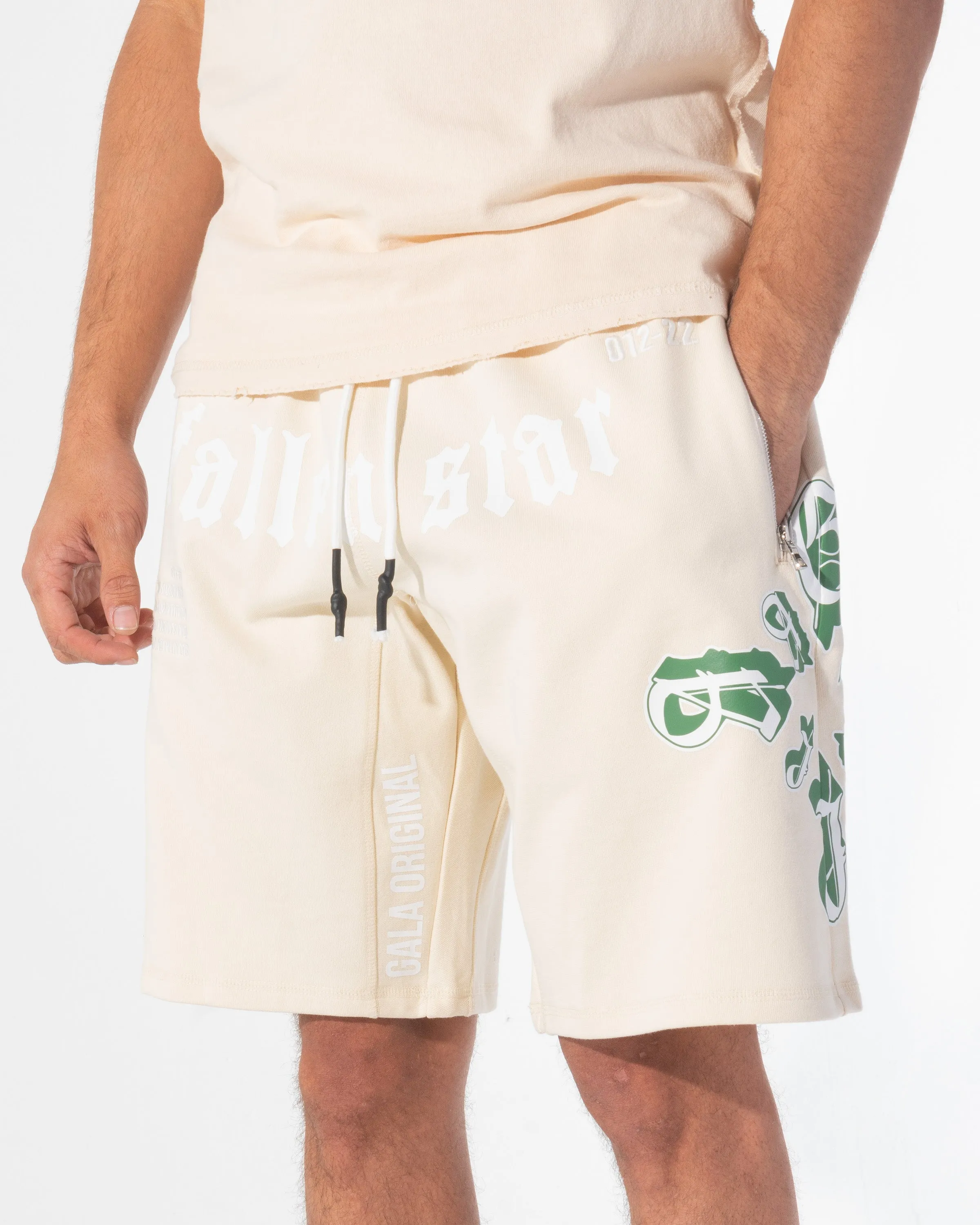 FALLEN STAR SHORTS (IVORY)