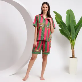 Fiercely Comfortable: Wild Side Striped Sleepwear Shorts