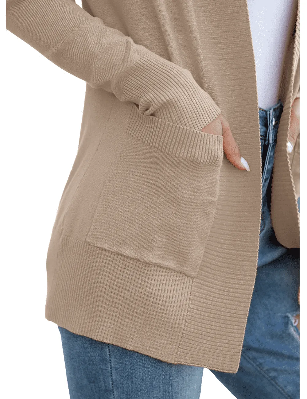 FOLUNSI Women's Cardigan Casual Lightweight Knit Cardigan Sweaters of Female s-2x