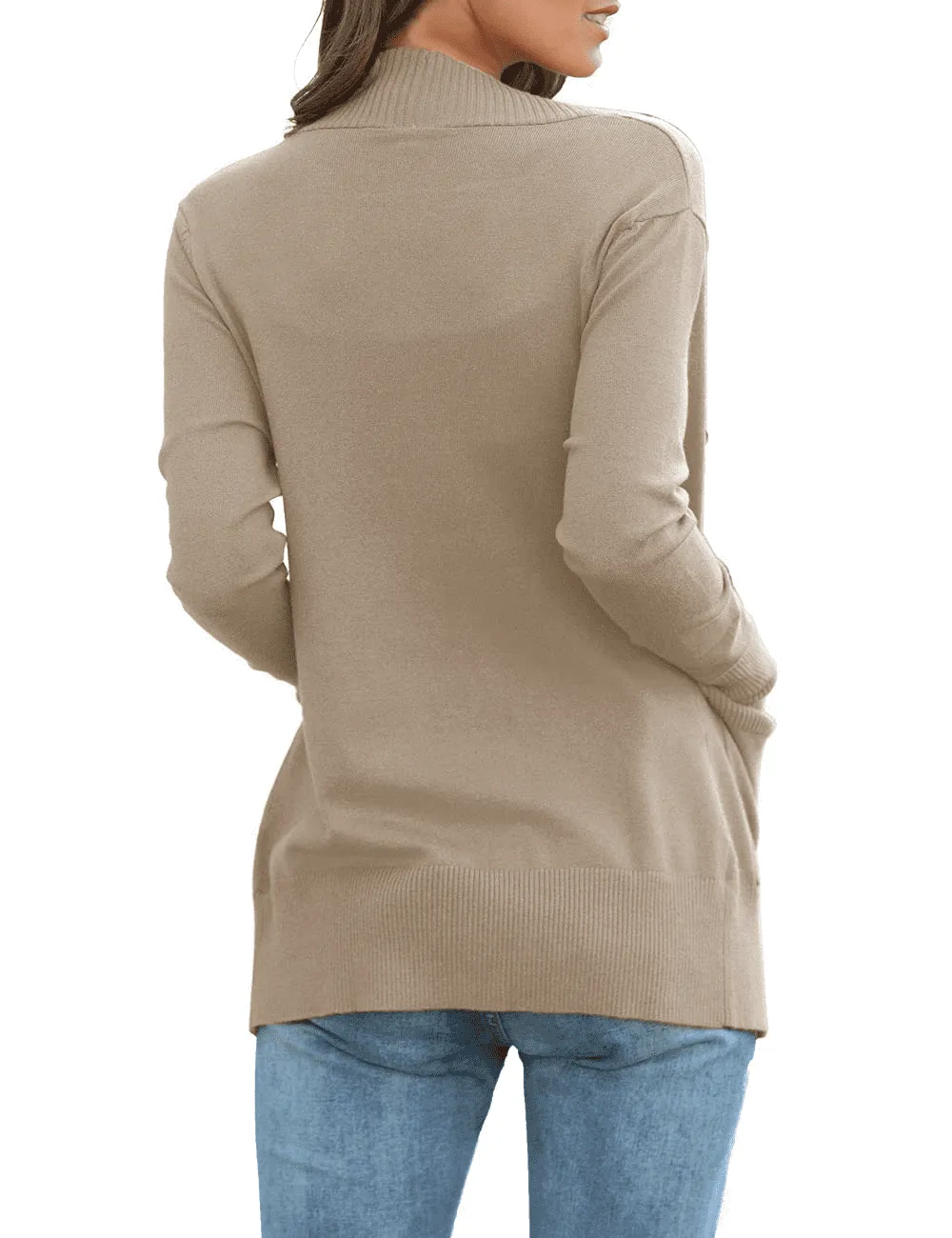 FOLUNSI Women's Cardigan Casual Lightweight Knit Cardigan Sweaters of Female s-2x