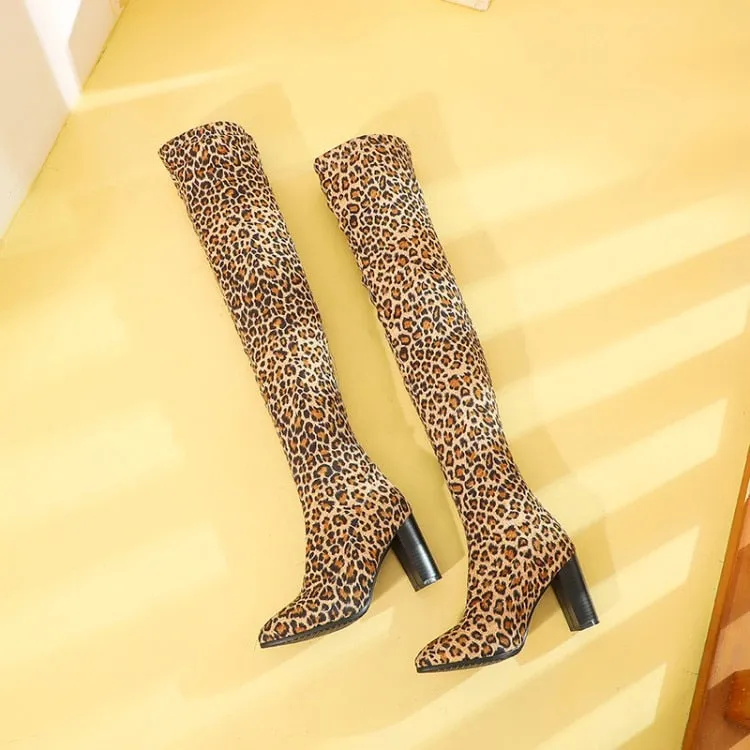 Funki Buys | Boots | Women's Over Knee High Block Heel Boots