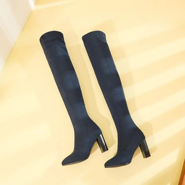 Funki Buys | Boots | Women's Over Knee High Block Heel Boots