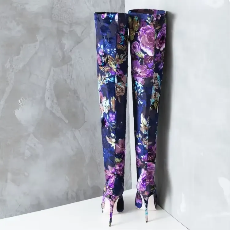 Funki Buys | Boots | Women's Over Knee Stretch Stiletto Boots