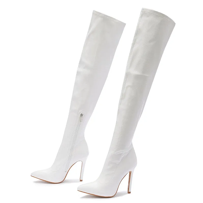 Funki Buys | Boots | Women's Over-the-Knee High Stiletto Boots