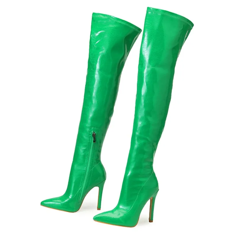 Funki Buys | Boots | Women's Over-the-Knee High Stiletto Boots