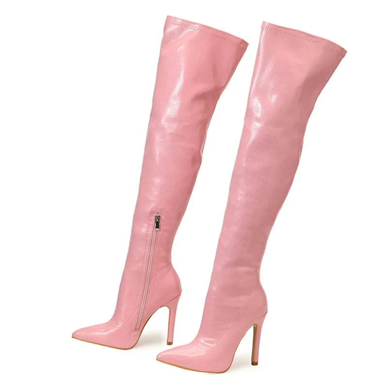 Funki Buys | Boots | Women's Over-the-Knee High Stiletto Boots