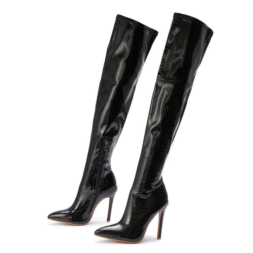 Funki Buys | Boots | Women's Over-the-Knee High Stiletto Boots