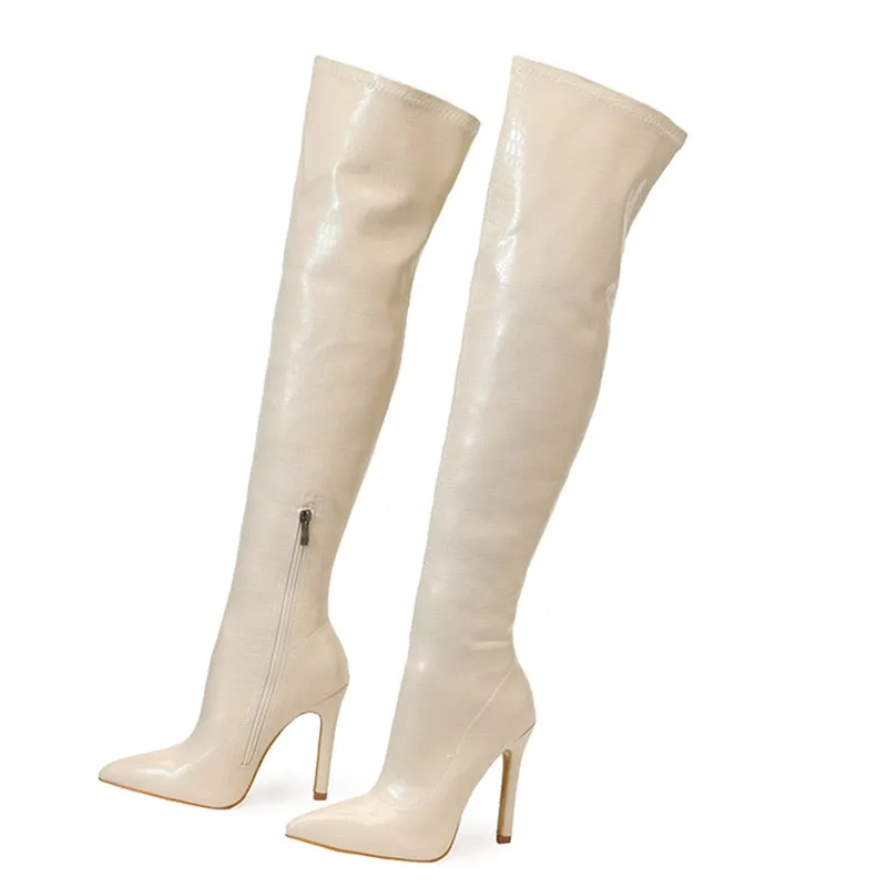 Funki Buys | Boots | Women's Over-the-Knee High Stiletto Boots