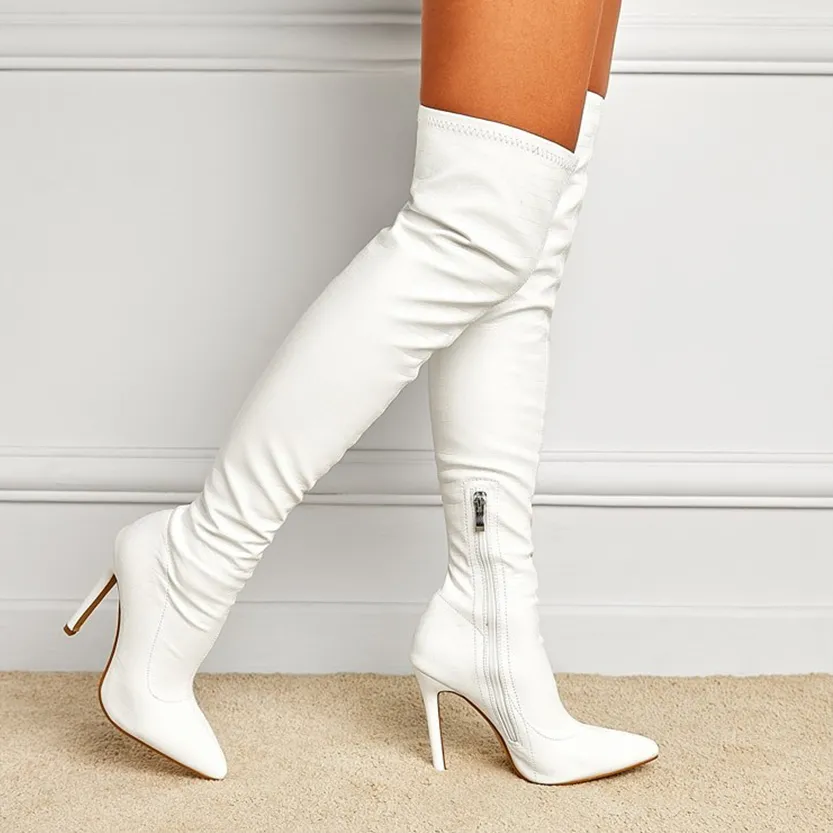 Funki Buys | Boots | Women's Over-the-Knee High Stiletto Boots