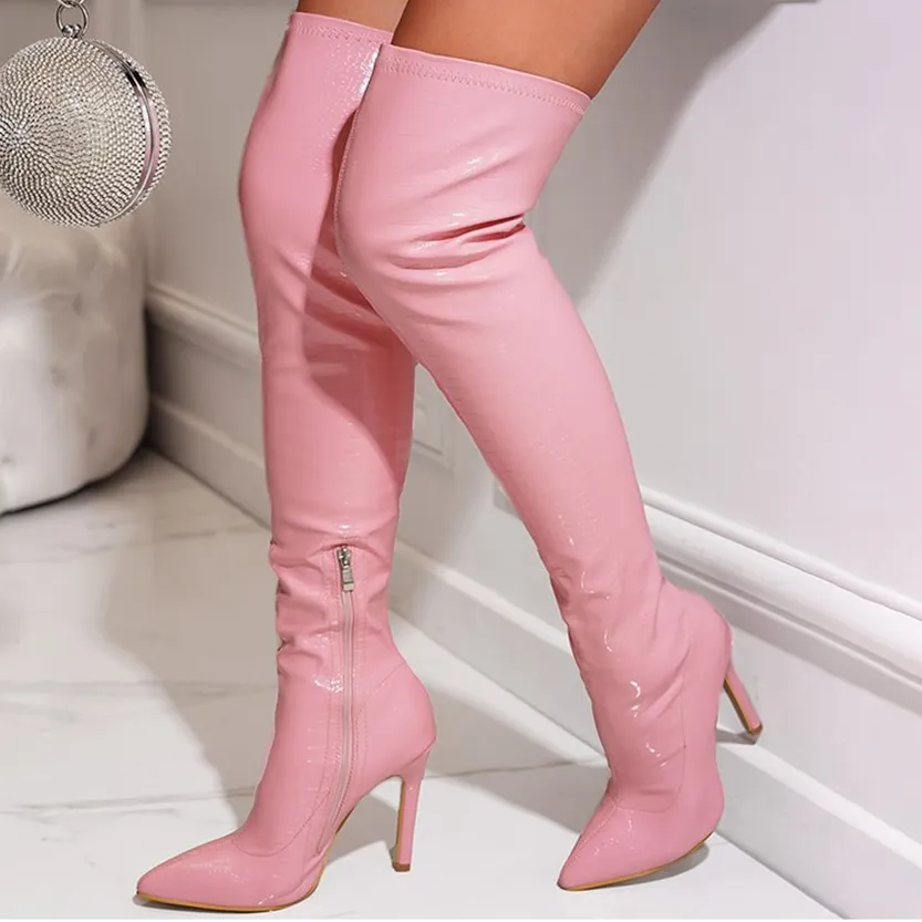 Funki Buys | Boots | Women's Over-the-Knee High Stiletto Boots