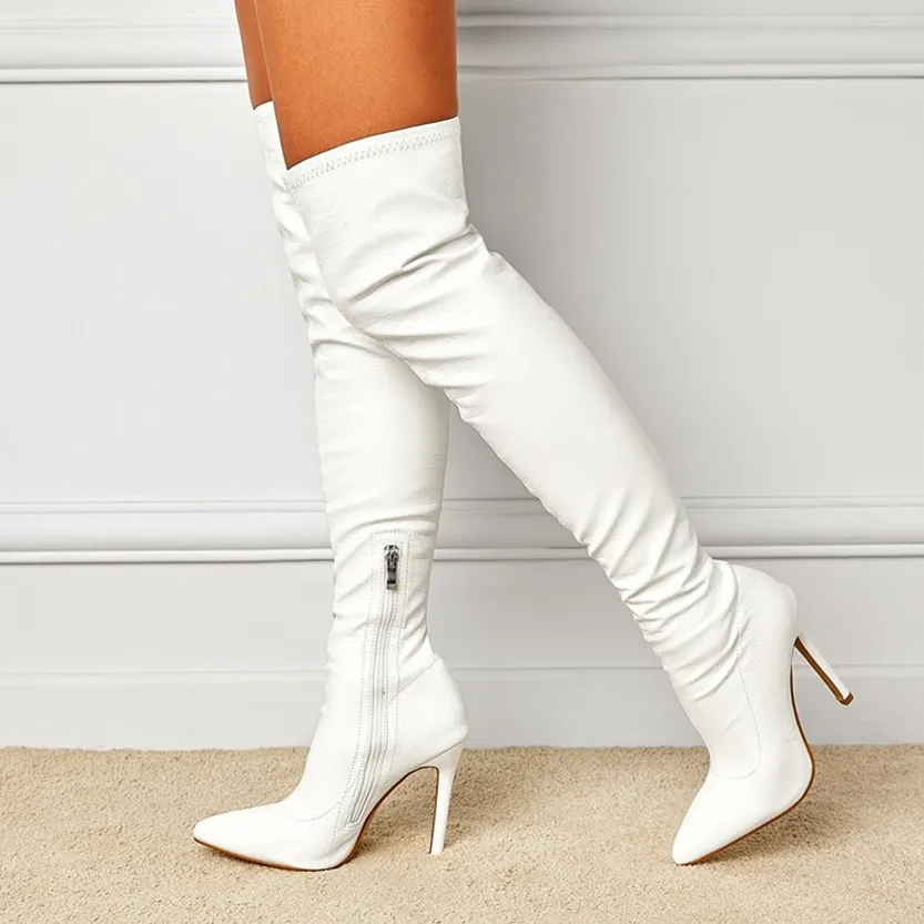 Funki Buys | Boots | Women's Over-the-Knee High Stiletto Boots