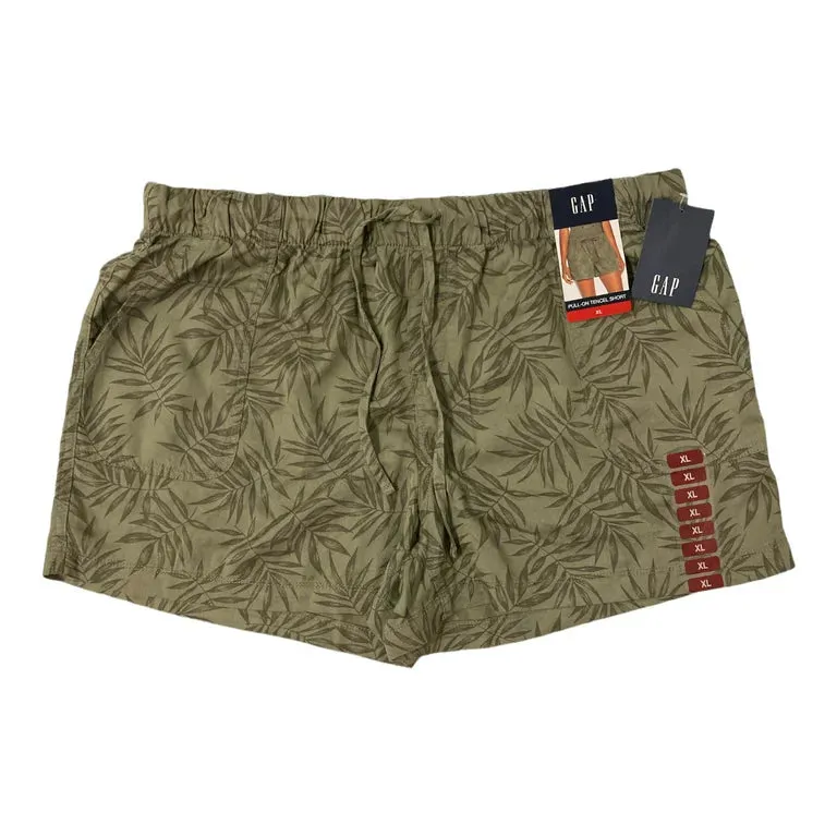 GAP Women's Lightweight Comfortable Linen Shorts OLIVE