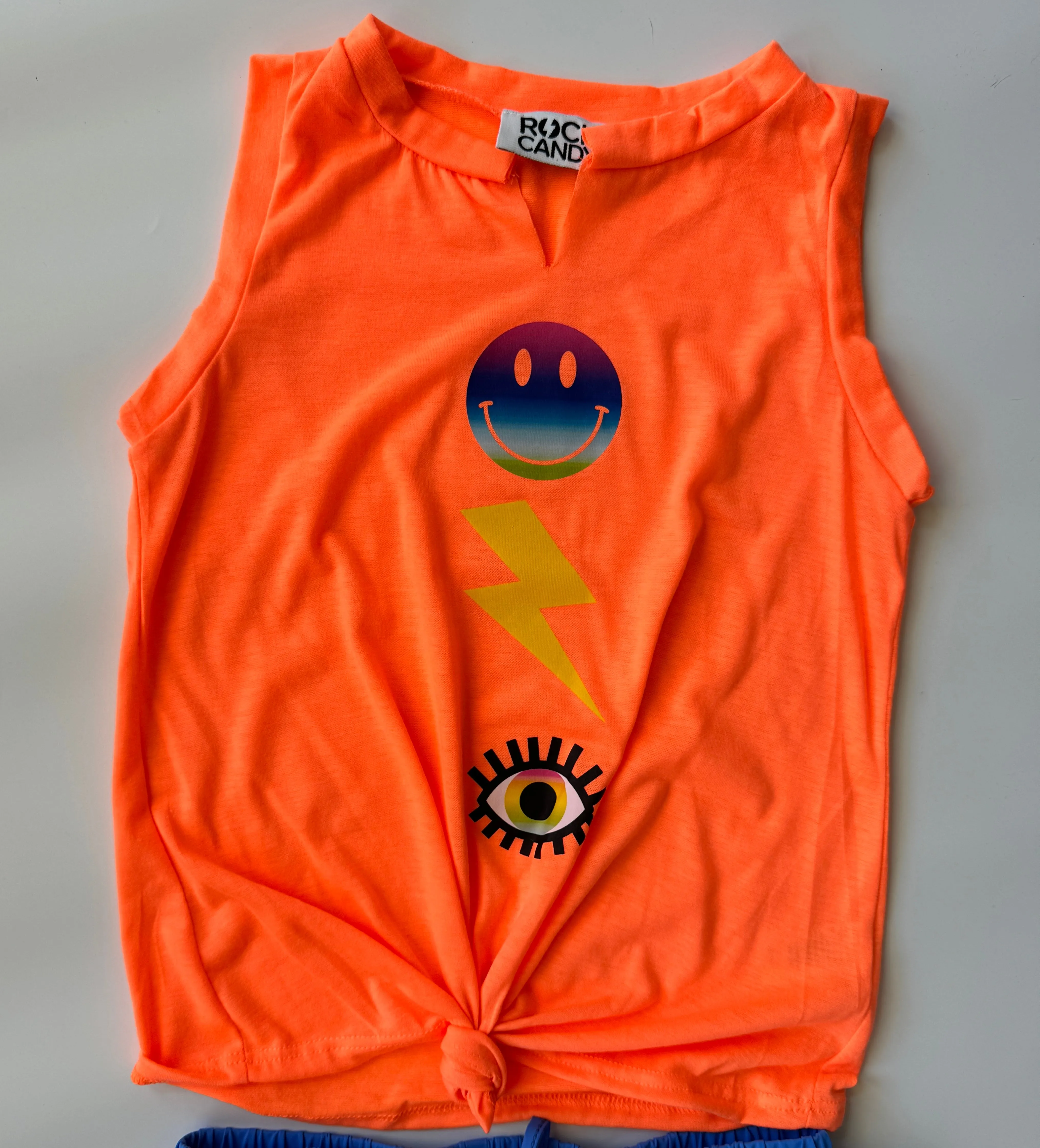 Girls Orange Icon Tank