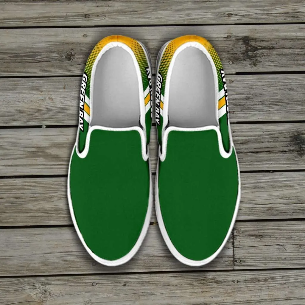 #GoPackGo Green Bay Slip-on Shoes