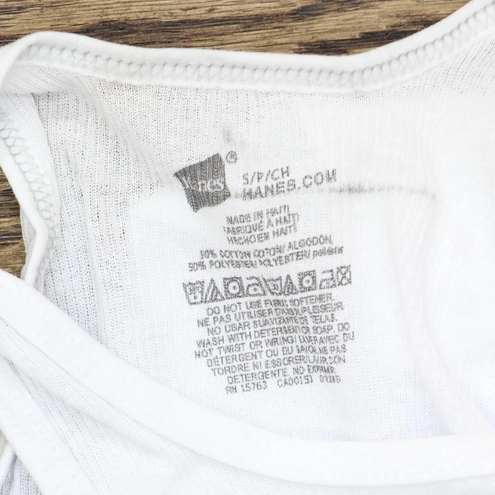 Hanes Boys Tank Undershirt Shirt BRLTA5 White S