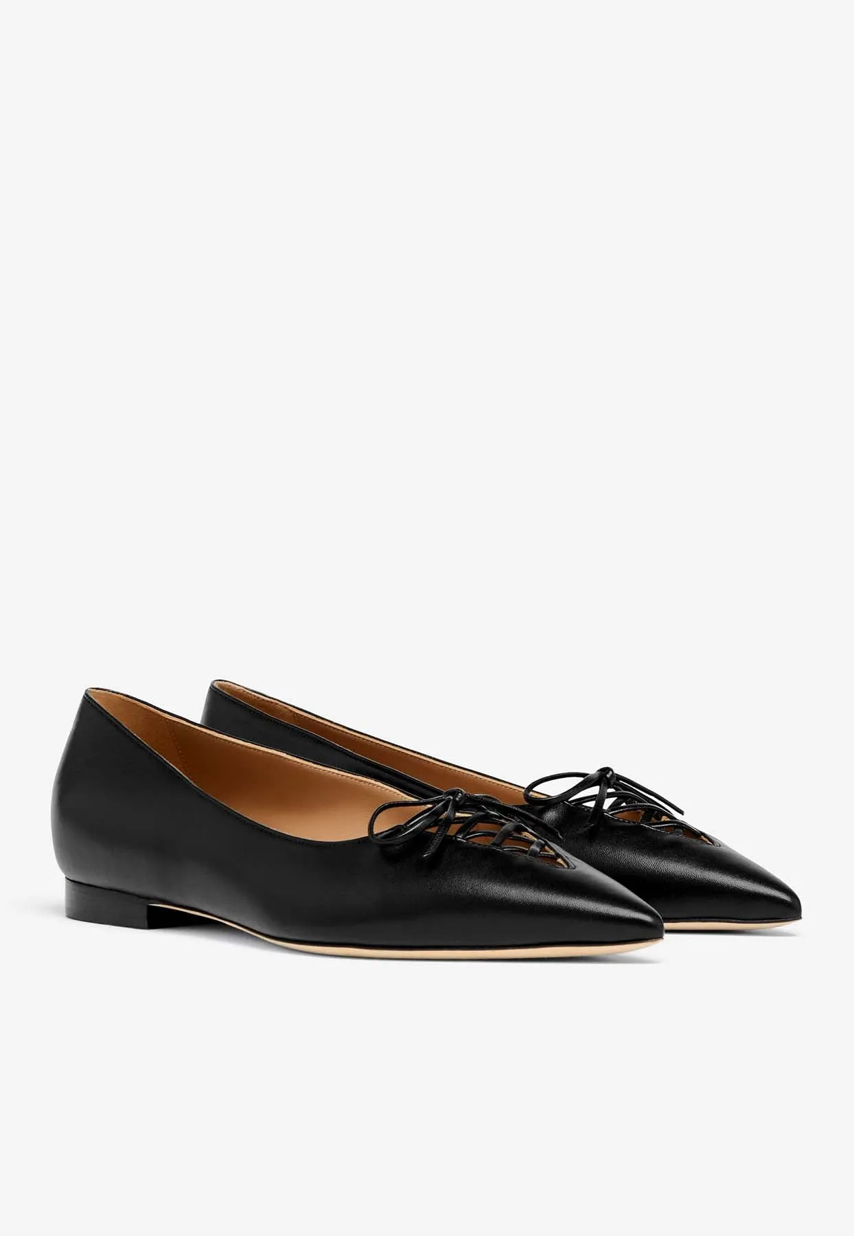 Hedy Pointed Ballet Flats in Nappa Leather