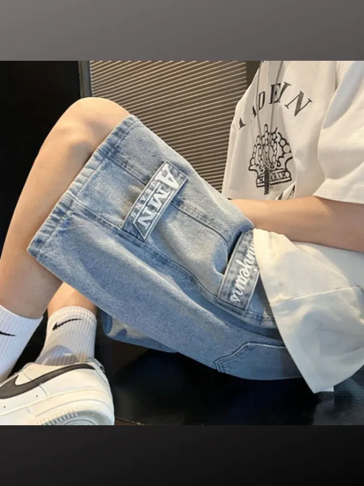 Jake - Men's Loose Fit Denim Shorts