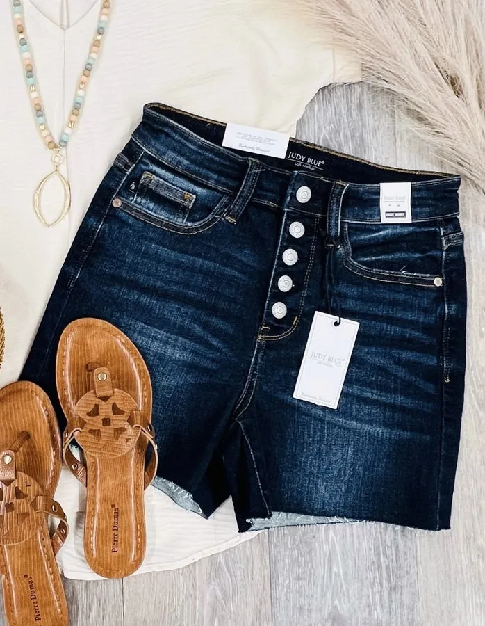 Judy Blue Five Button Cut Off Shorts