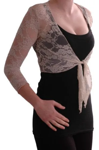 Karina Lace Tie Front Shrugs