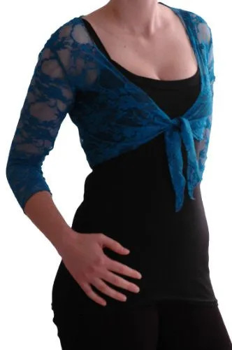Karina Lace Tie Front Shrugs