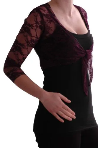 Karina Lace Tie Front Shrugs