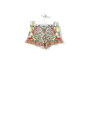 KIDS' SHORT WITH FRILL HEM COOL CAT